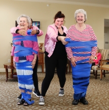 Tied fun staff member